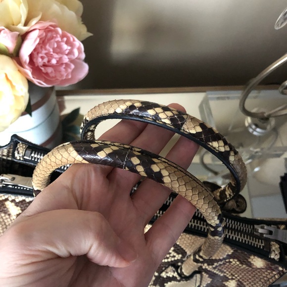 PRADA Python BN2619 Pitone Lucido Roccia Bag - Picture 10 of 13